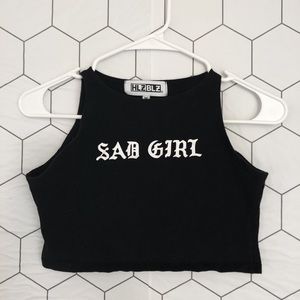 Sad Girl crop top